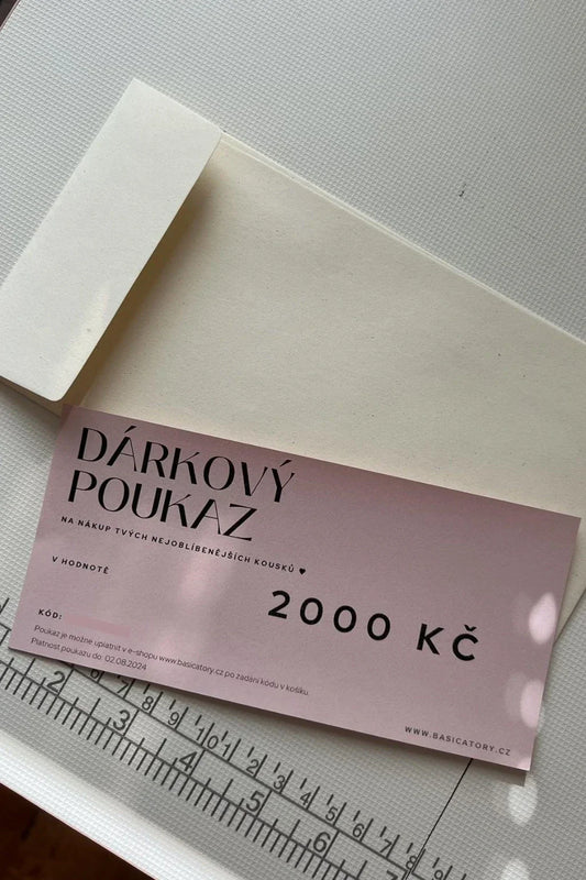 dárkový poukaz česká slow fashion značka