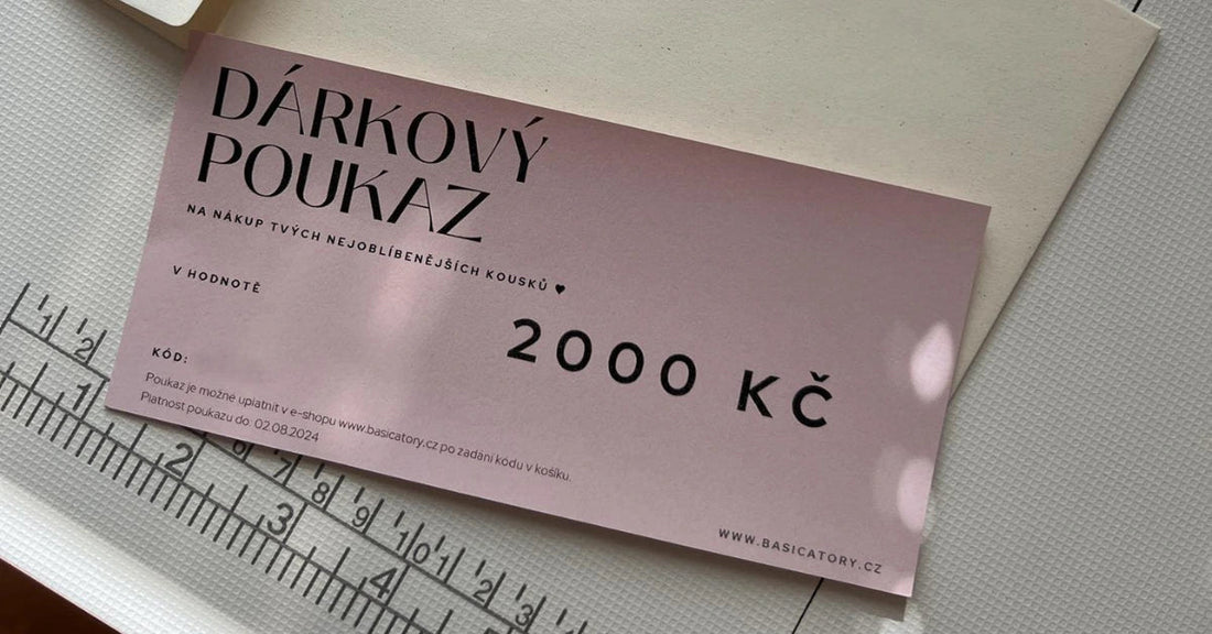 Dárkový voucher české oblečení