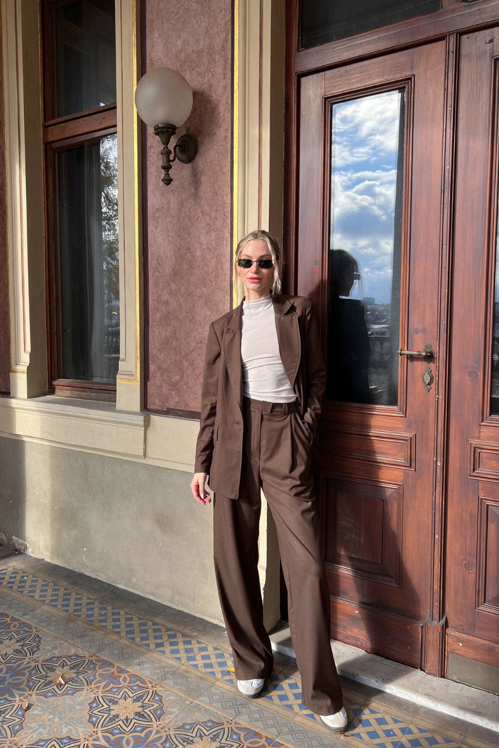 Elegantní kalhoty Highwaist