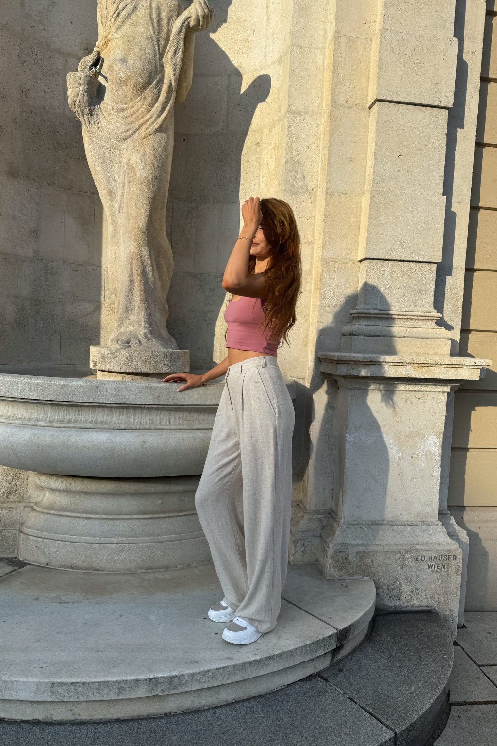 Elegantní kalhoty Midwaist